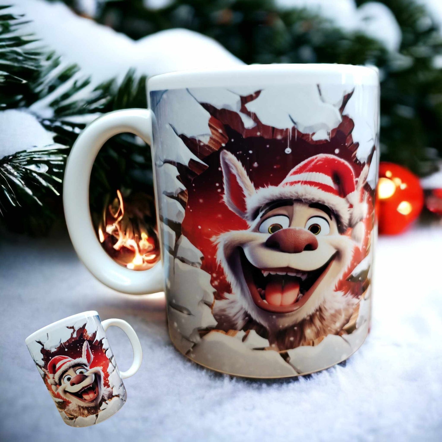 MUG de Noël - Gamme pour enfants - Chien heureux