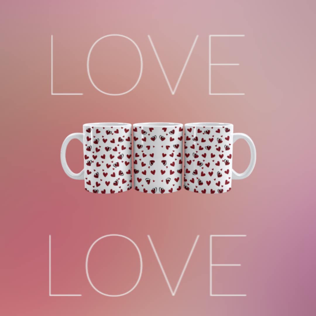 MUG de Saint-Valentin - L'amour en paillettes (6)