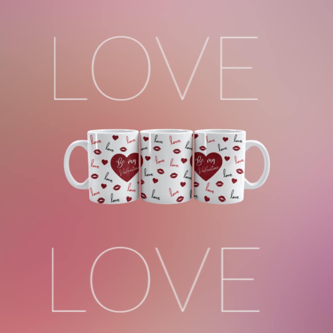 MUG de Saint-Valentin - L'amour en paillettes (7)