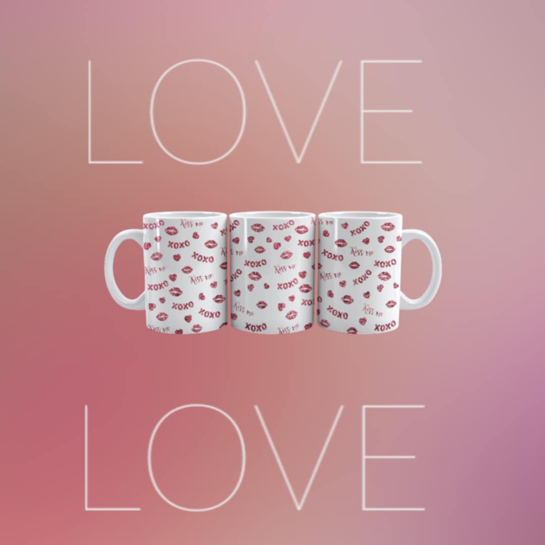 MUG de Saint-Valentin - L'amour en paillettes (5)