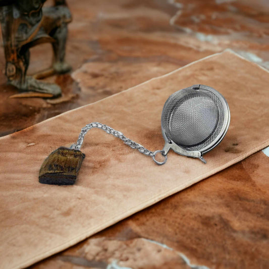 Boule à thé Lithothérapeutique - Oeil de tigre