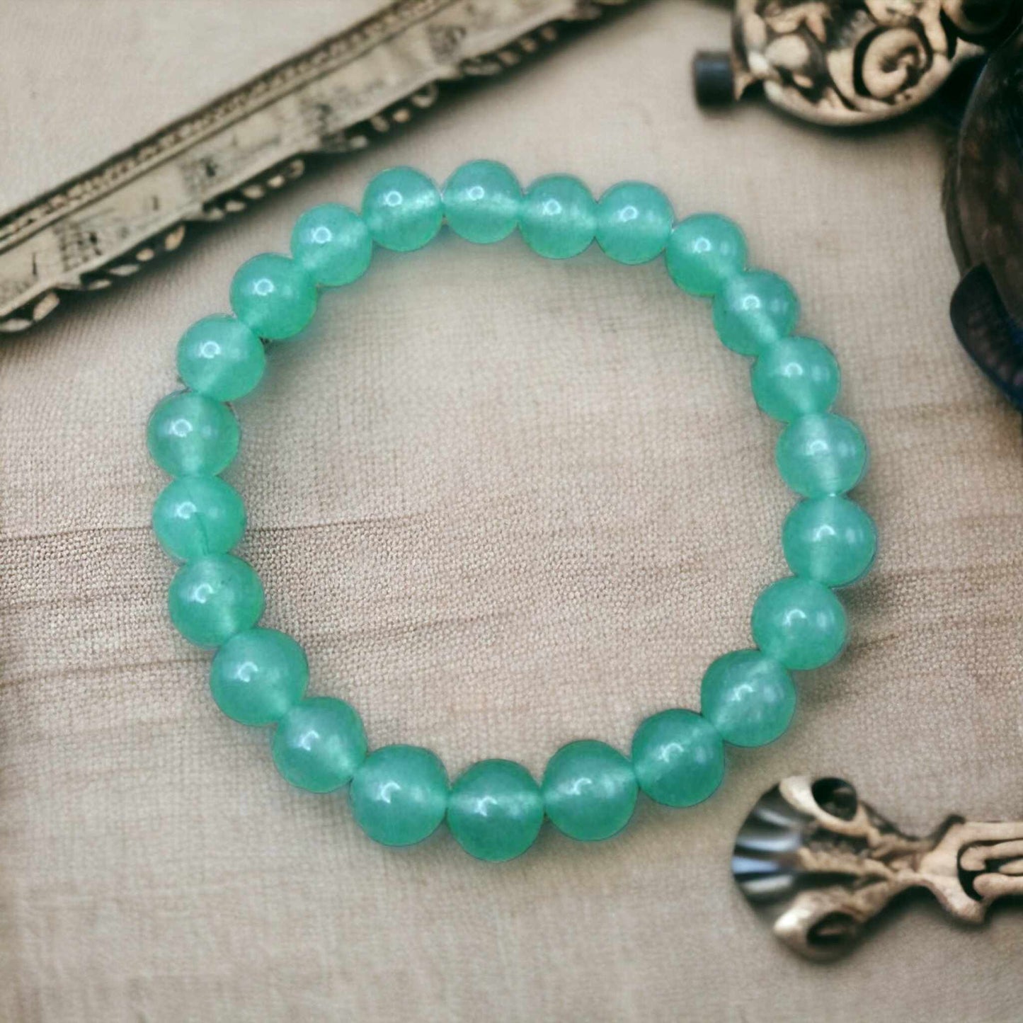 Bracelet lithothérapeutique - Aventurine