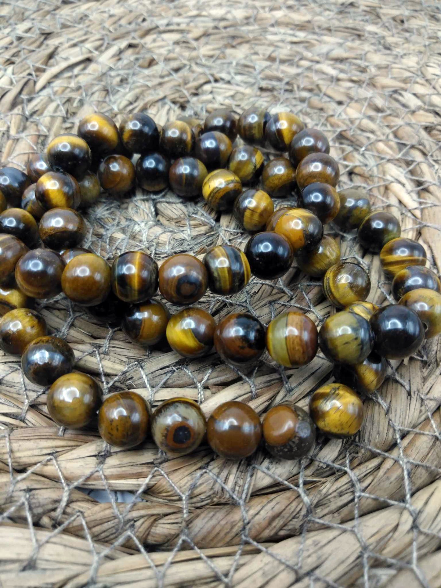 Bracelet lithothérapeutique - Oeil de tigre