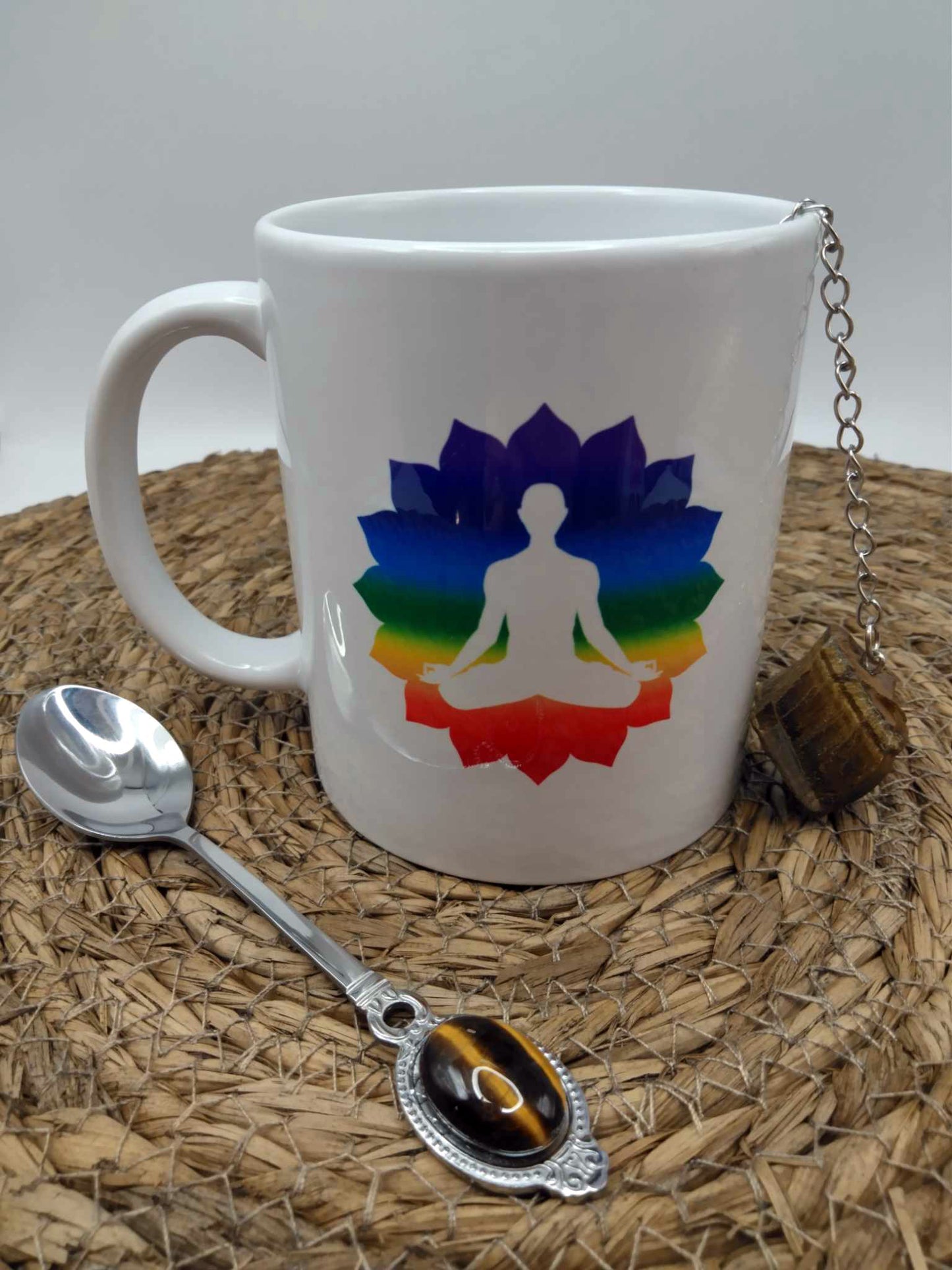 Cuillère Lithothérapeutique - Oeil de tigre