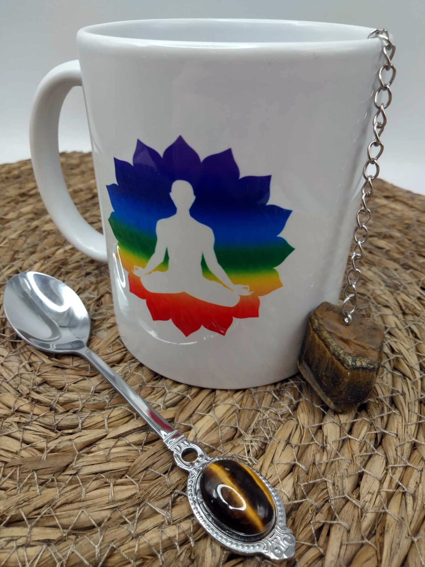 Cuillère Lithothérapeutique - Oeil de tigre