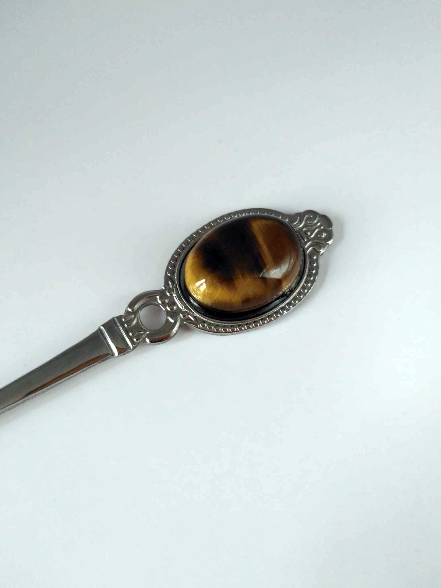 Cuillère Lithothérapeutique - Oeil de tigre