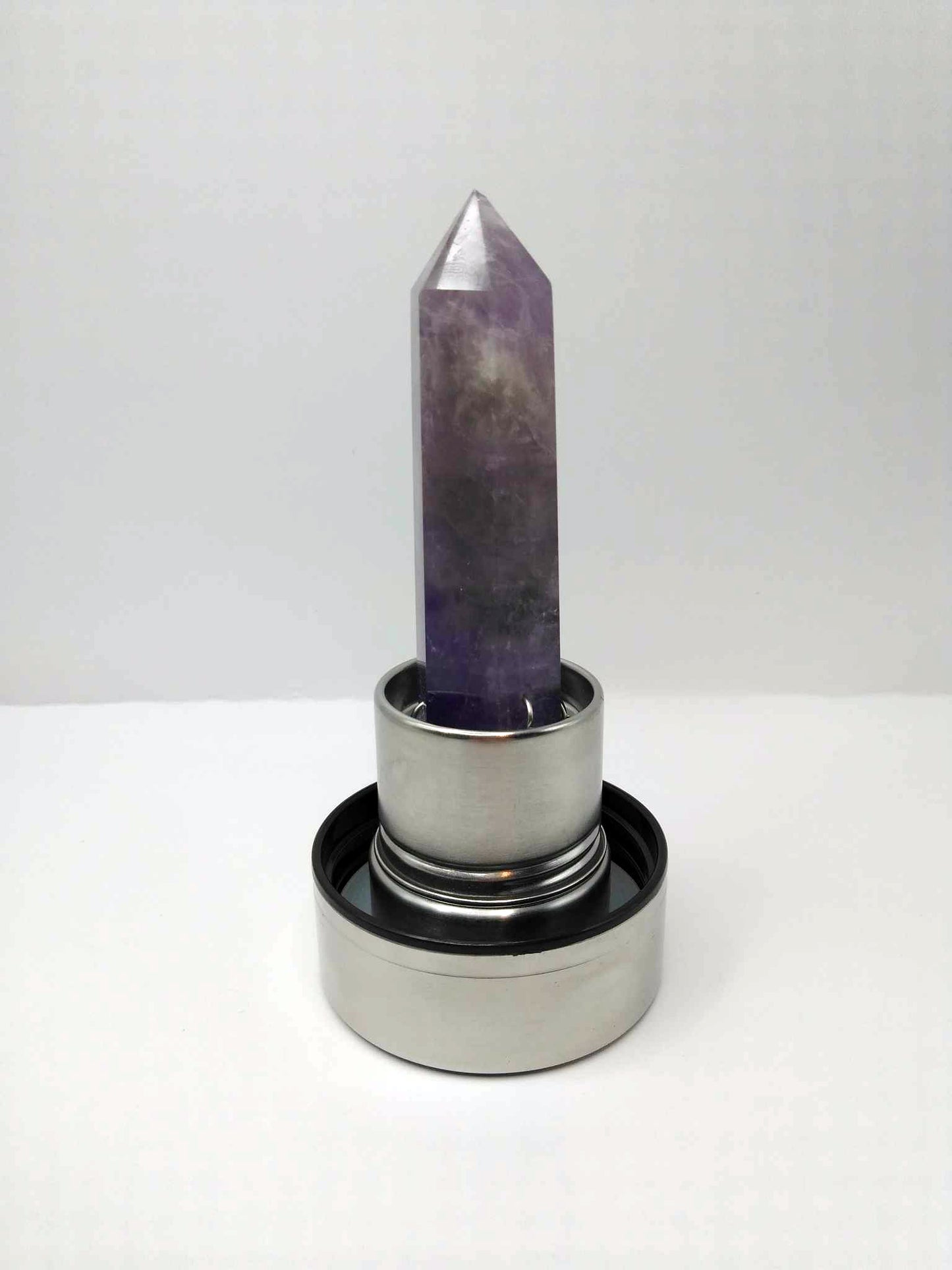 Gourde énergétique Lithothérapie en verre - 550ml - Améthyste