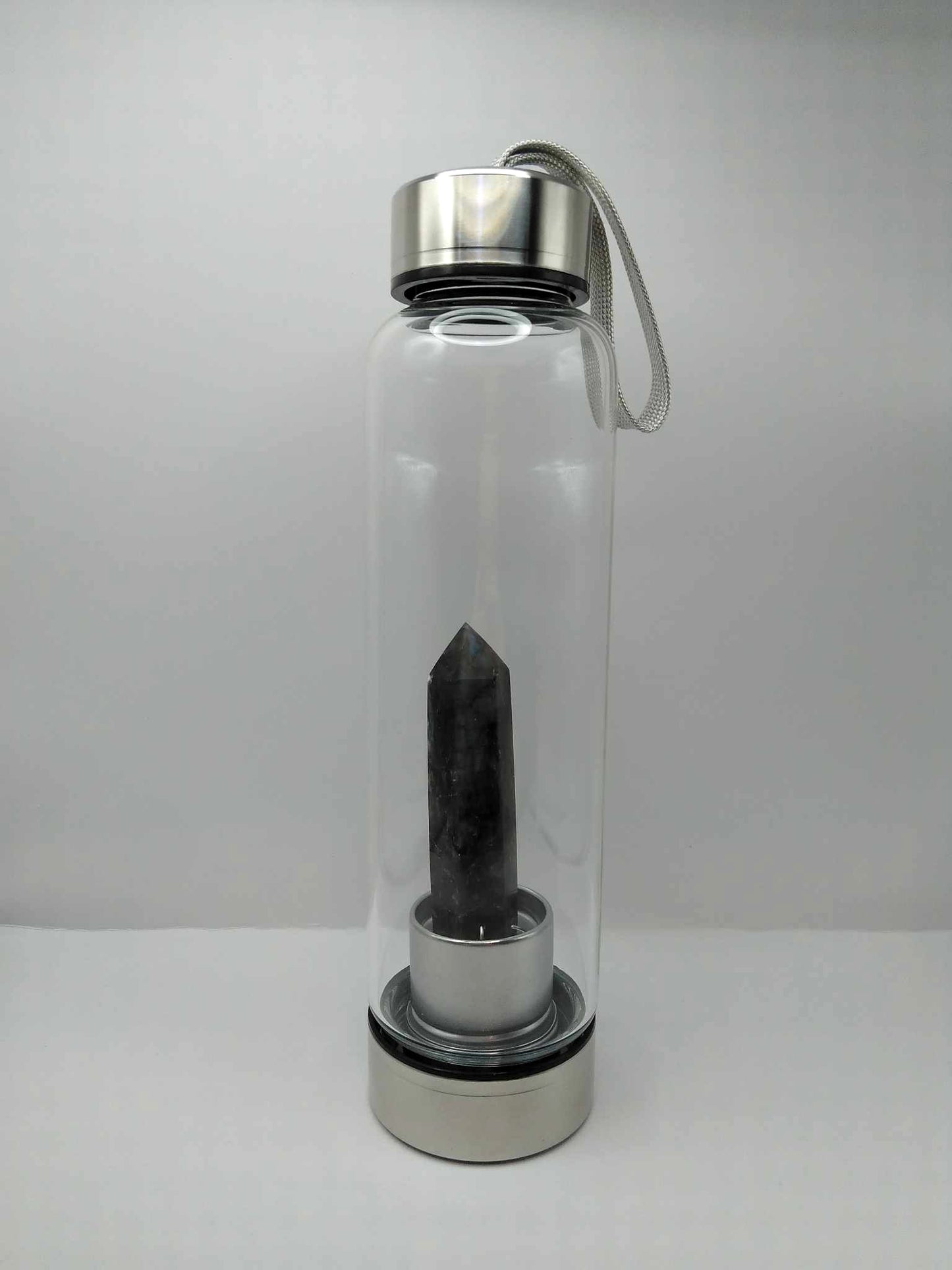 Gourde énergétique Lithothérapie en verre - 550ml - Labradorite