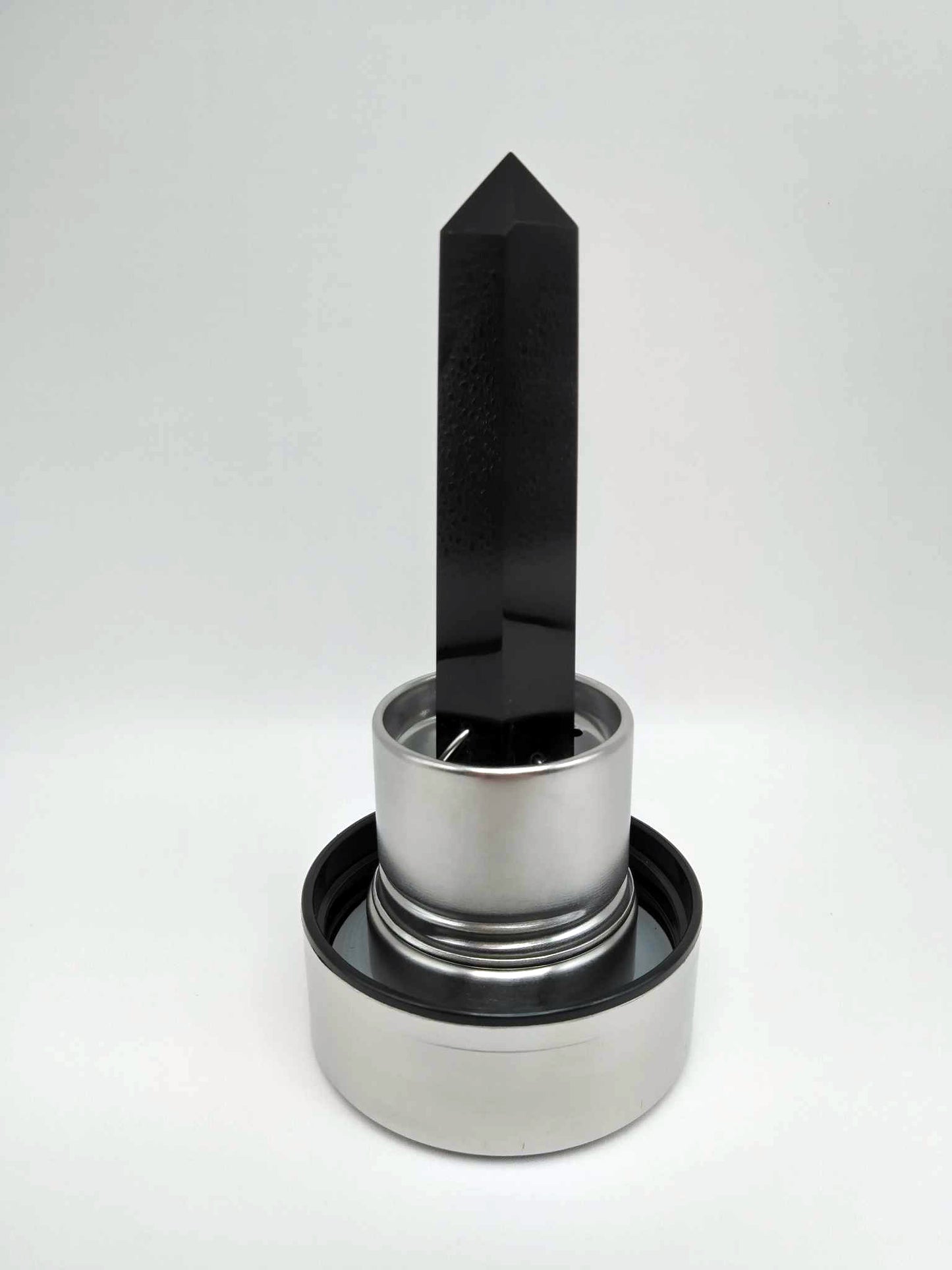 Gourde énergétique Lithothérapie en verre - 550ml - Obsidienne