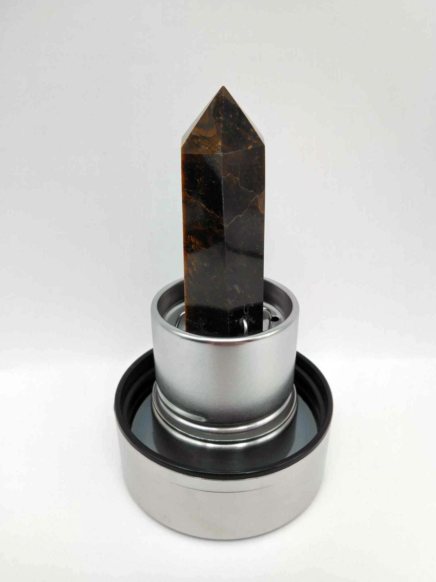 Gourde énergétique Lithothérapie en verre - 550ml - Oeil de tigre