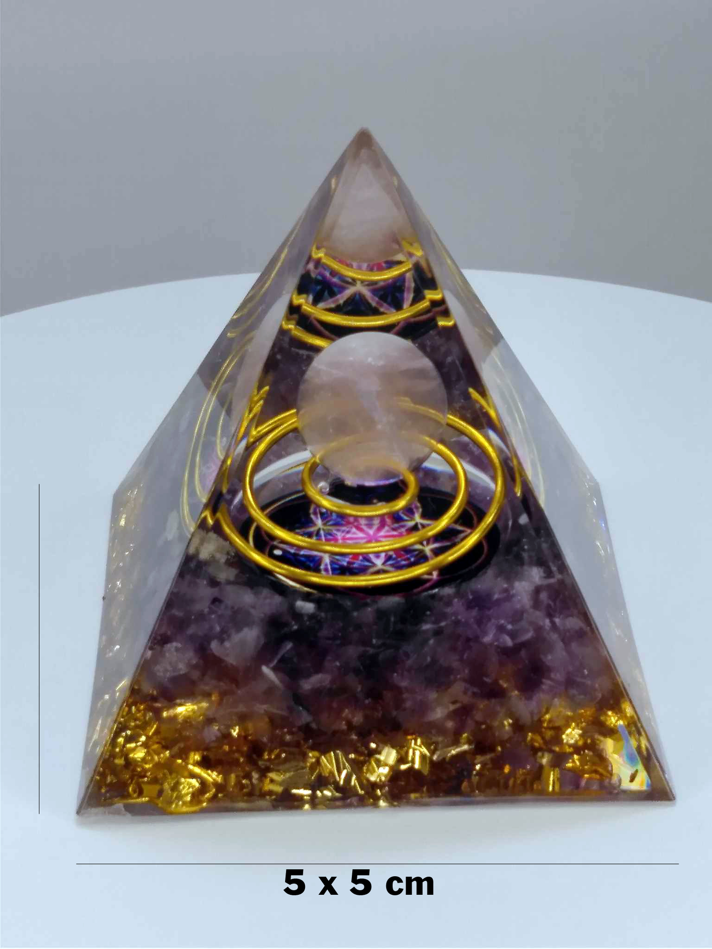 Pyramide Orgonite - Améthyste