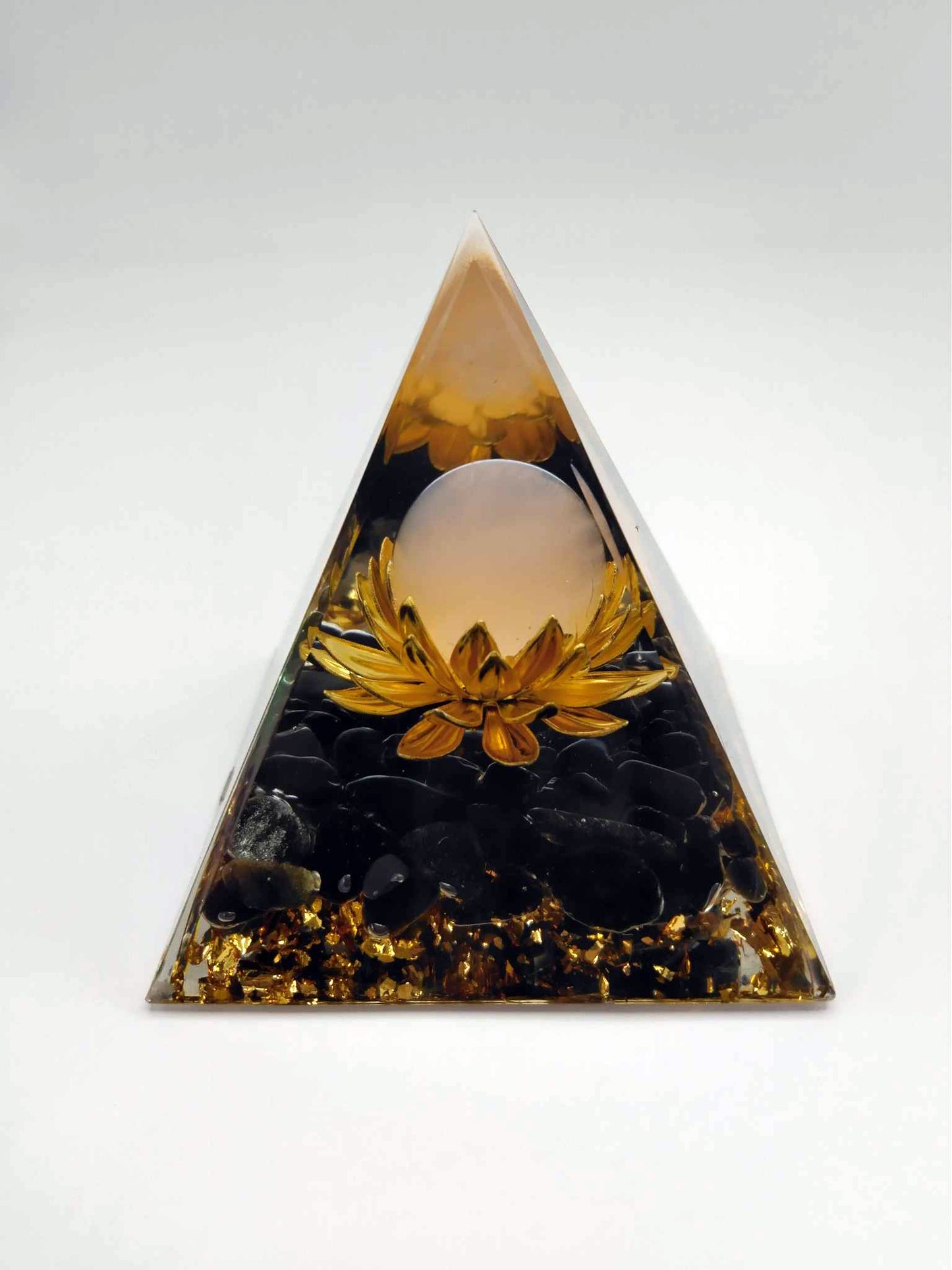 Pyramide Orgonite - Obsidienne