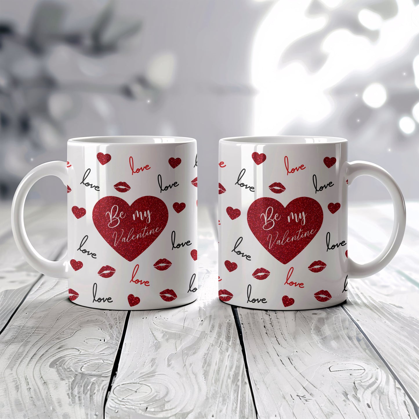 MUG de Saint-Valentin - L'amour en paillettes (7)