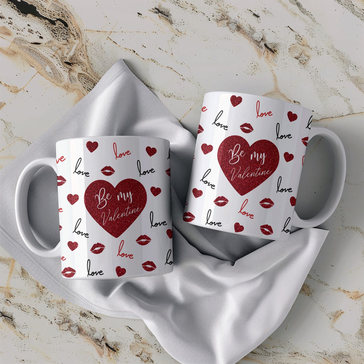 MUG de Saint-Valentin - L'amour en paillettes (7)