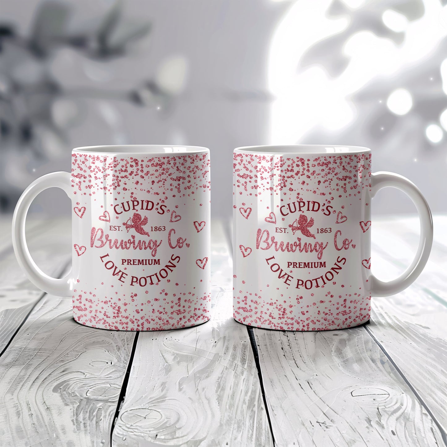 MUG de Saint-Valentin - L'amour en paillettes (8)