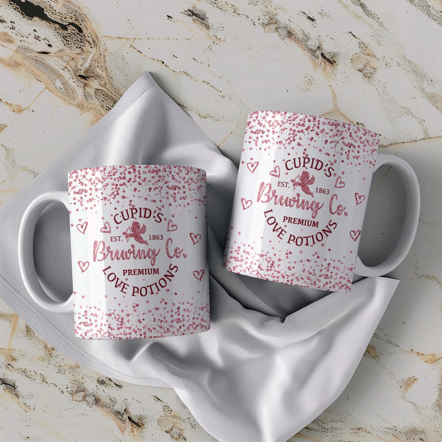 MUG de Saint-Valentin - L'amour en paillettes (8)
