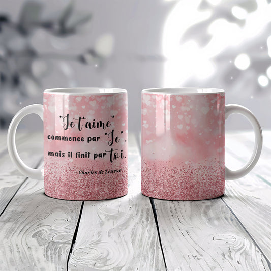 MUG de Saint-Valentin - L'amour en paillettes (1)