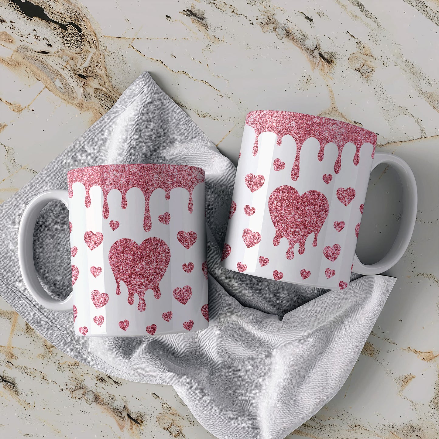 MUG de Saint-Valentin - L'amour en paillettes (2)