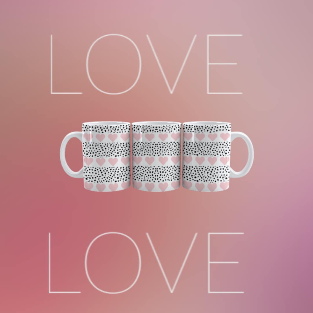 MUG de Saint-Valentin - L'amour en paillettes (3)